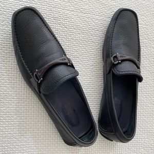 Men's Salvatore Ferragamo black drivers size 9D